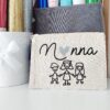 Pochette/Astuccio personalizzato con scritta e applicazione *PRONTA CONSEGNA*