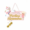 Targhetta Cameretta Unicorno e Fatina